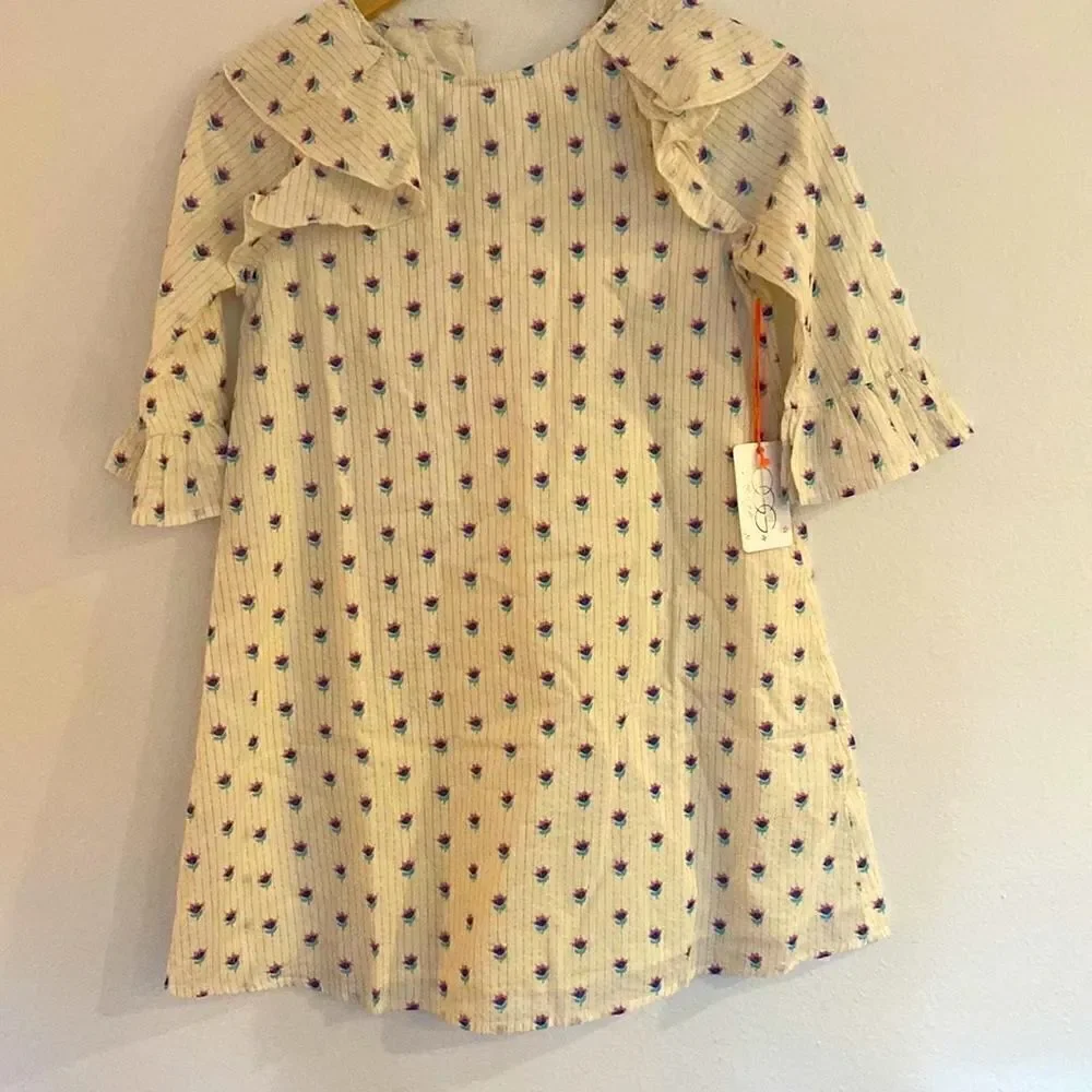 EGG New York floral dress NWT with yoke neckline size 12